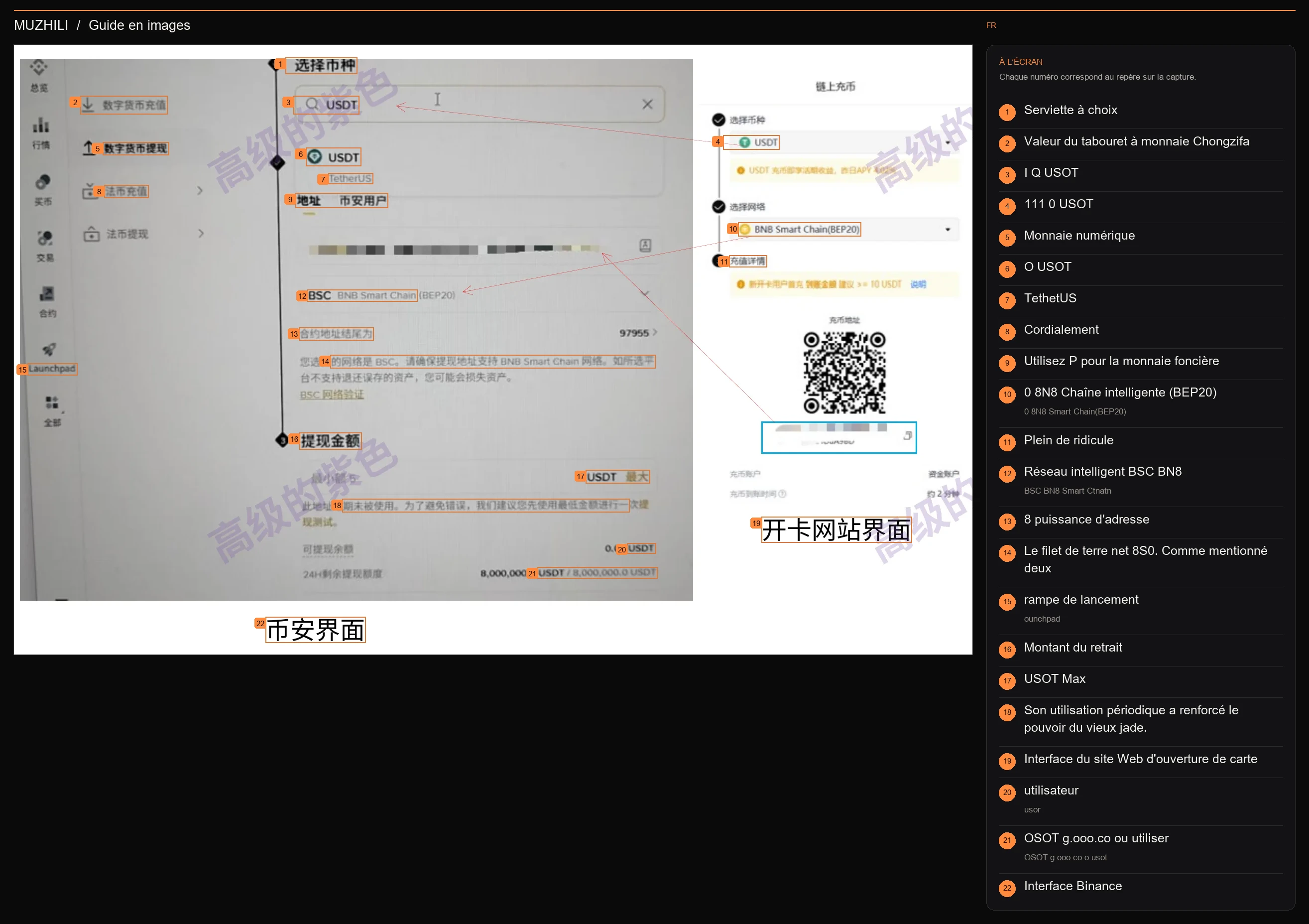 Comparaison globale de la page d'origine : interface Binance et interface du site d'ouverture de carte