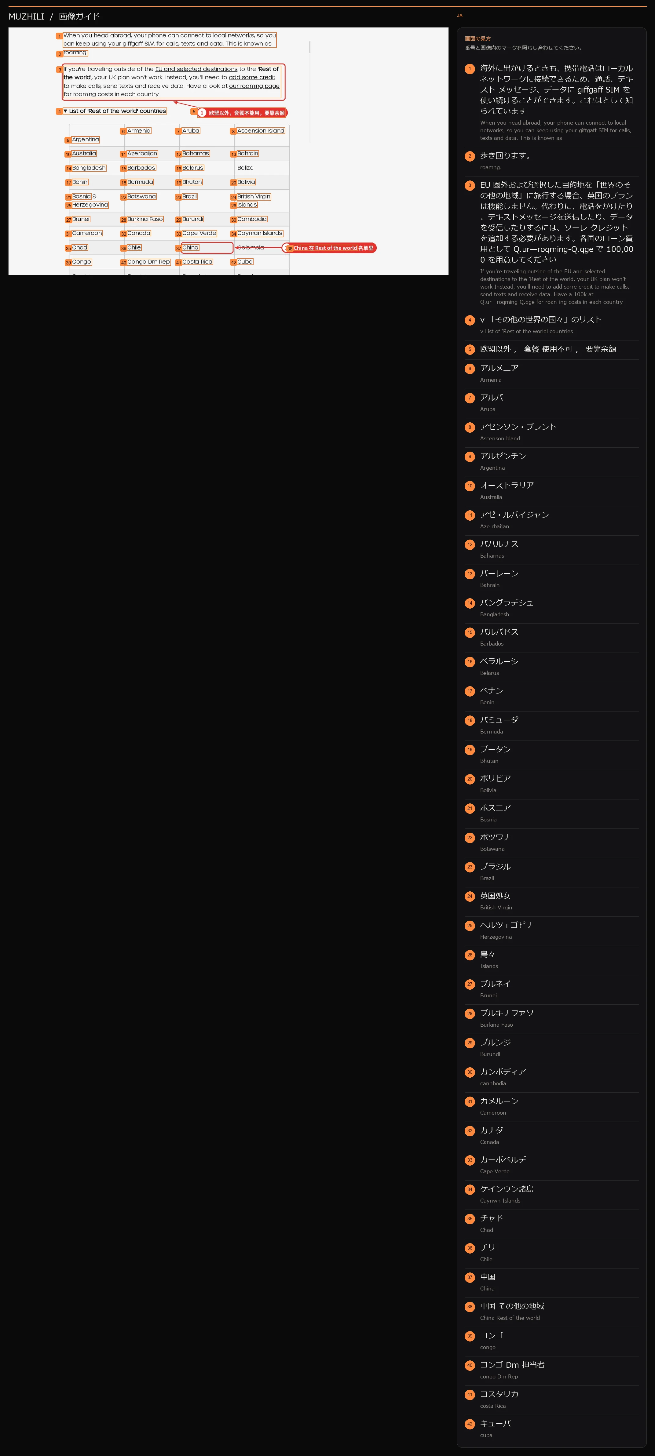 図 8: giffgaff 公式ヘルプ: その他の国
